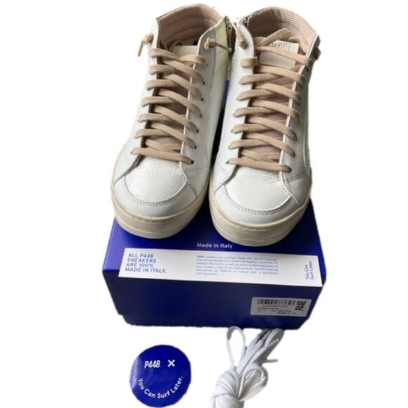 P448 Women's Skate Medusa High-Top Sneakers Size 7 EURO 37 NEW NIB - Picture 8 of 11